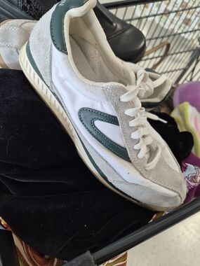 Women's Casual White & Green Tretorn